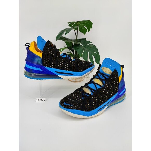 Nike Men\'s LeBron XVIII 18 Minneapolis Lakers Heritage Dynasty Blue Shoes Sz 10